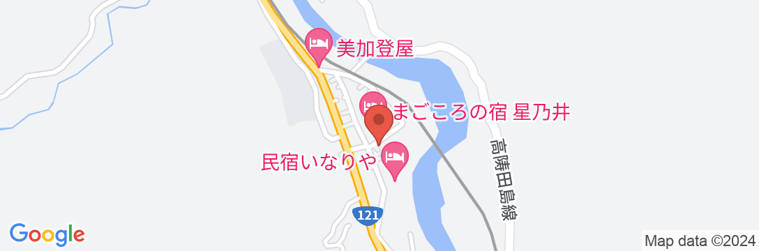 会津湯野上温泉 湯季の郷 紫泉の地図