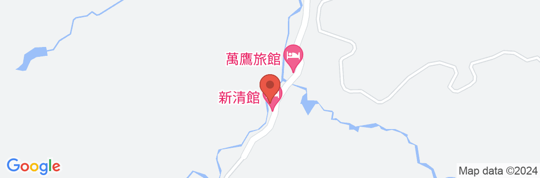 湯川温泉 新清館の地図