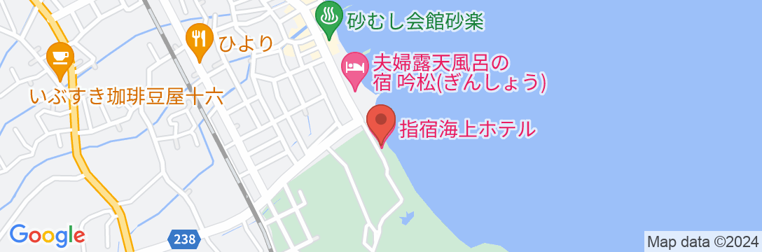 指宿温泉 指宿海上ホテルの地図