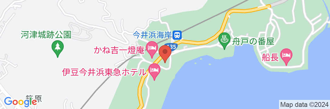 伊豆今井浜温泉 今井荘の地図