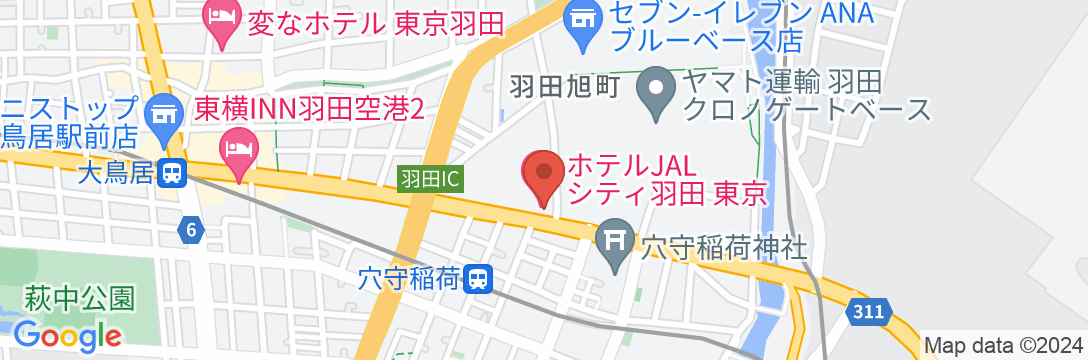 ホテルJALシティ羽田 東京の地図