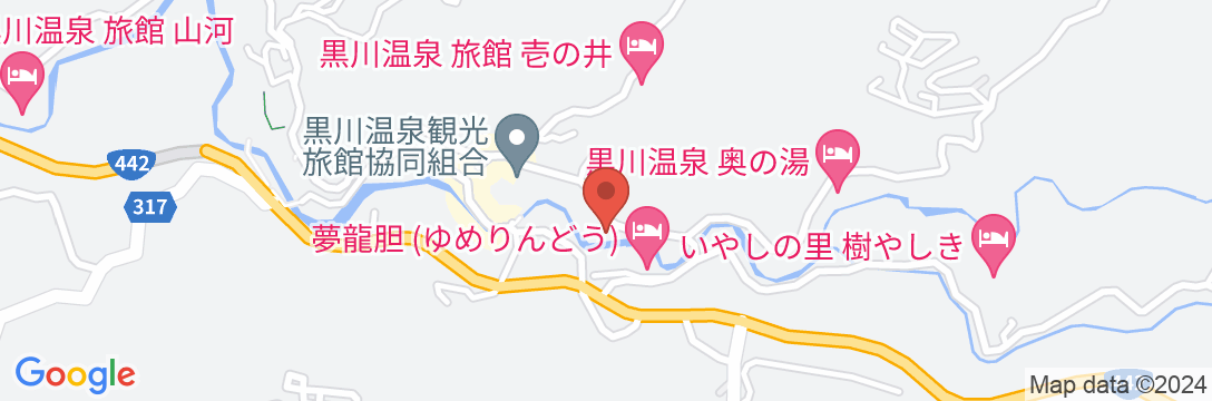 黒川温泉 湯峡の響き 優彩の地図