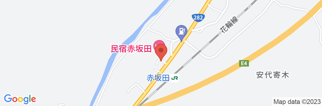 民宿 赤坂田の地図