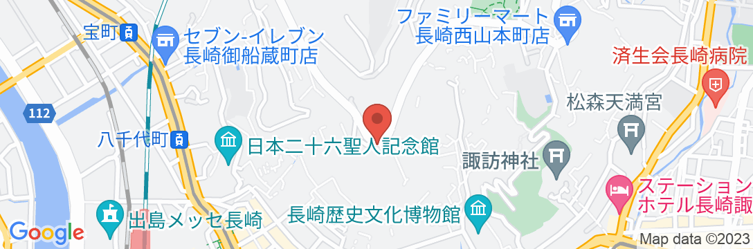 ホテル長崎の地図