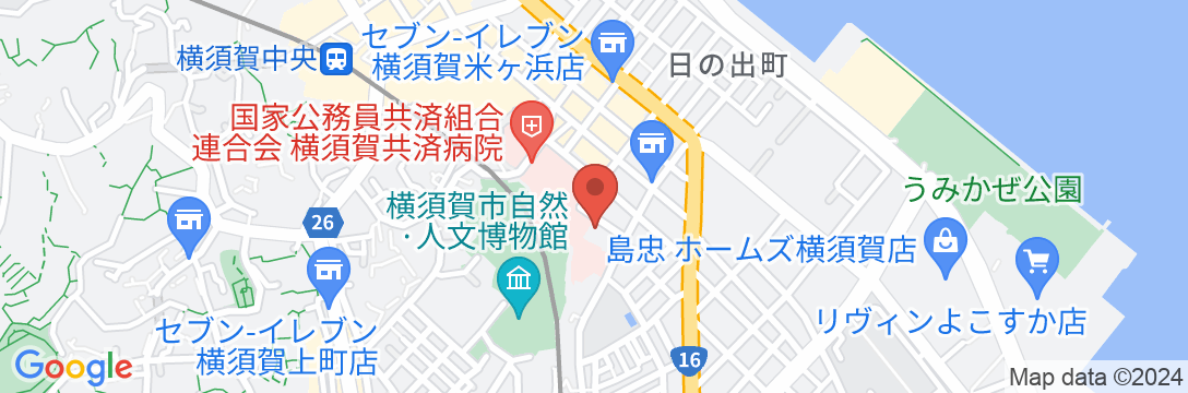 ホテル 横須賀の地図