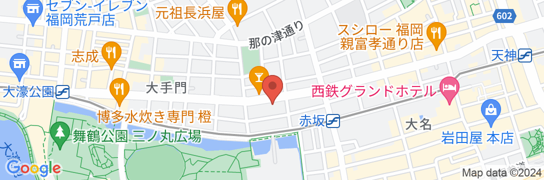 ニッセイホテル福岡の地図