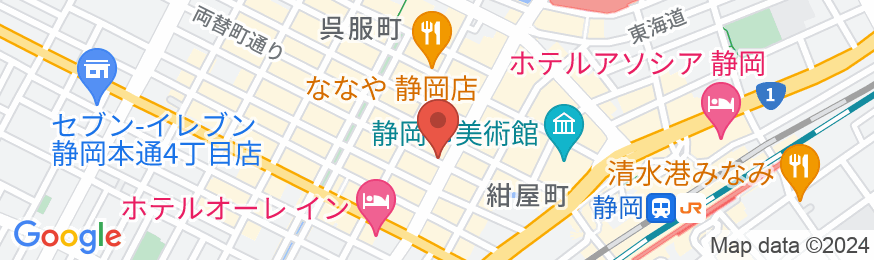 静岡ユーアイホテルの地図