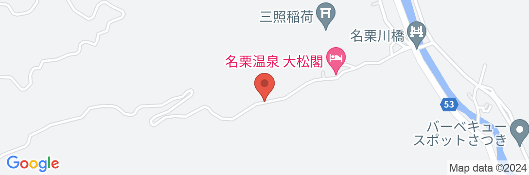 名栗温泉 大松閣の地図