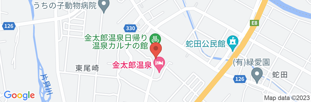 北陸 富山 日本の名湯 金太郎温泉の地図