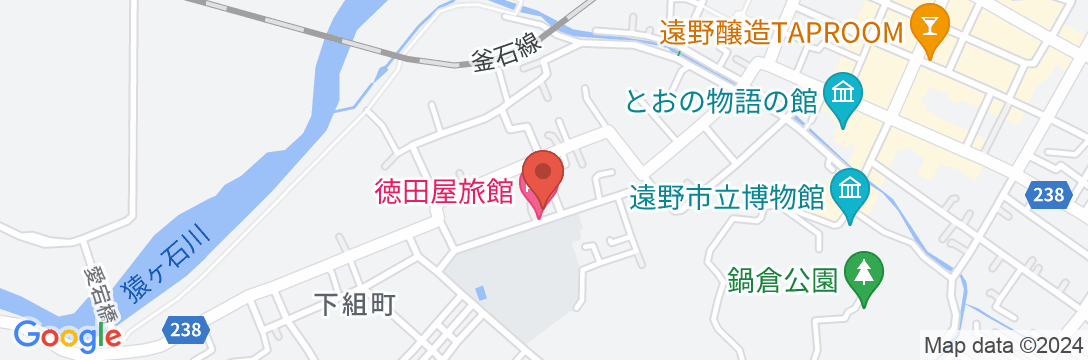 徳田屋旅館<岩手県>の地図