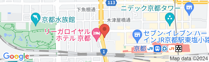 アパホテル〈京都駅堀川通〉の地図