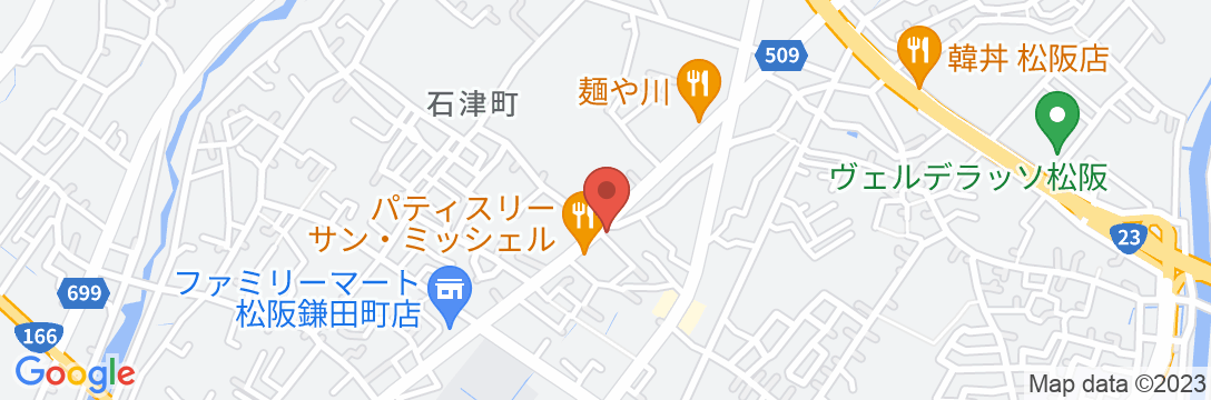 ビジネスホテル 松阪の地図