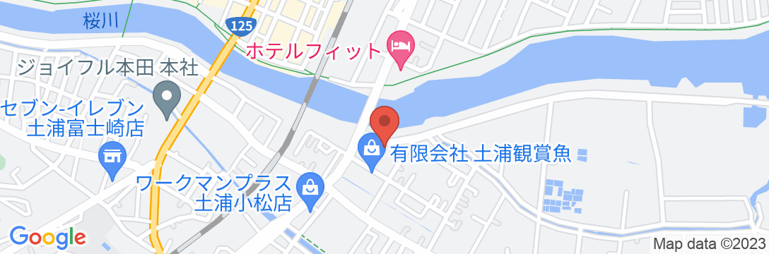 ビジネスホテル トキワ<茨城県>の地図