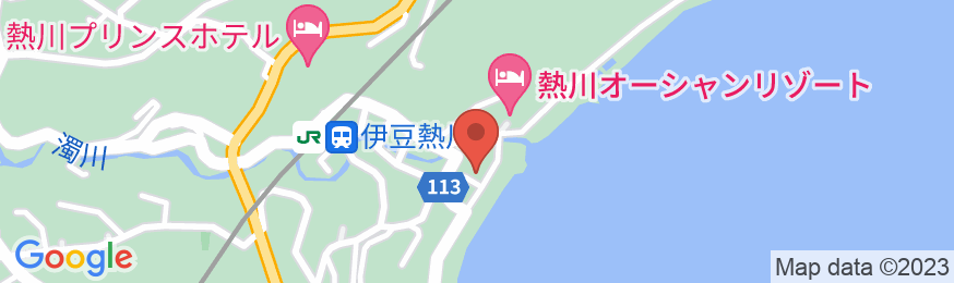 熱川温泉 熱川大和館の地図