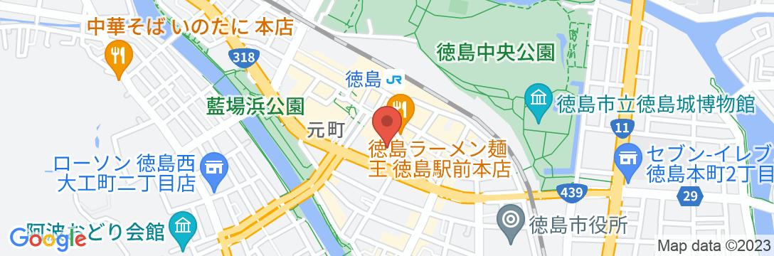 阿波観光ホテルの地図