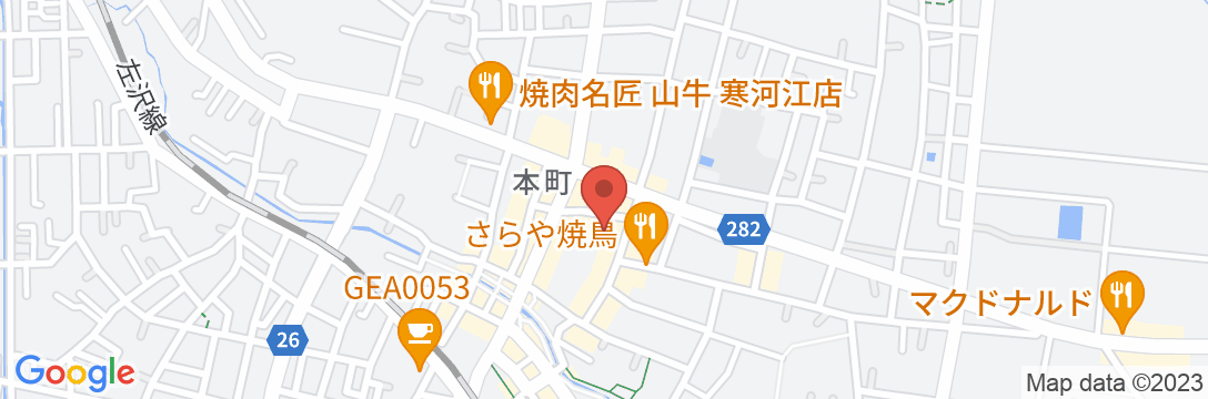 寒河江温泉 割烹旅館 吉本の地図