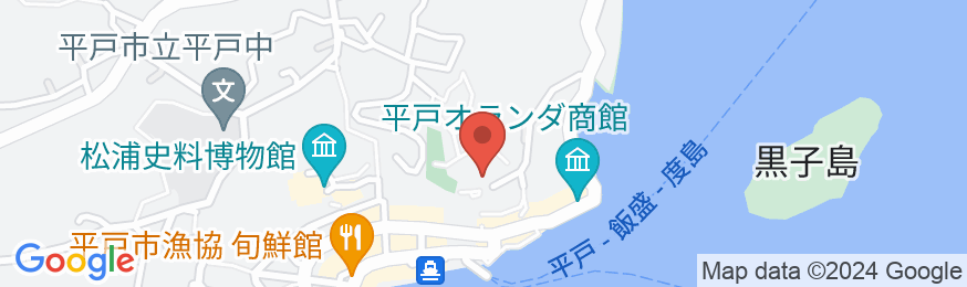 平戸温泉 国際観光ホテル 旗松亭の地図