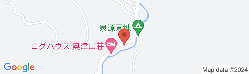 ログハウス 奥津山荘の地図