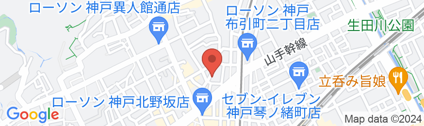 神戸北の坂ホテルの地図