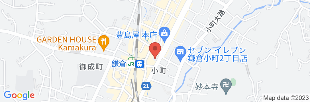 Hotel 鎌倉 moriの地図