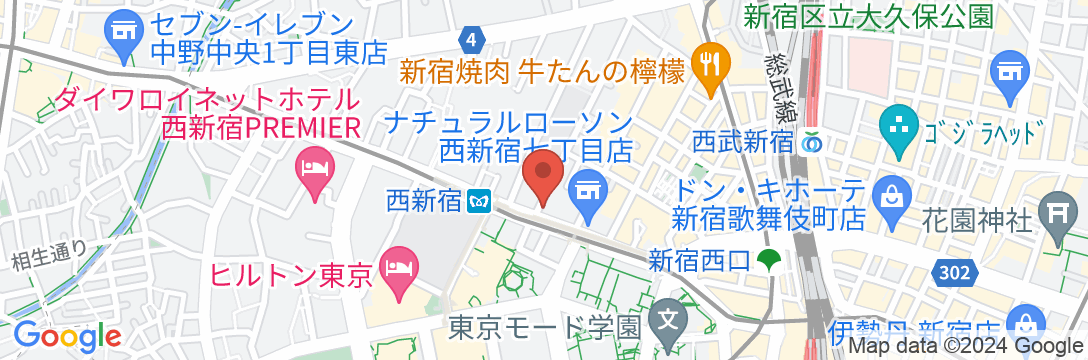 西鉄イン新宿の地図