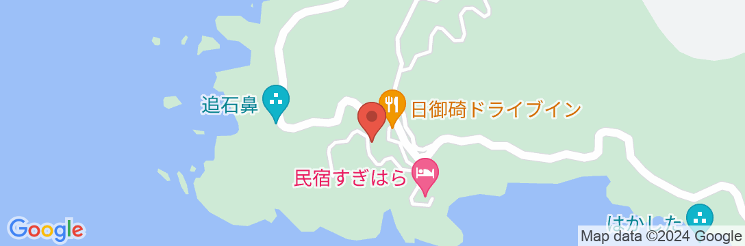 民宿 西亀荘の地図