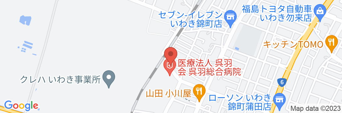 旅館 大国<福島県>の地図