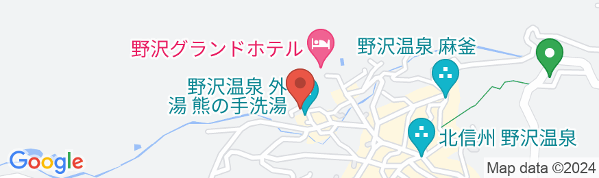 野沢温泉 中島屋旅館の地図