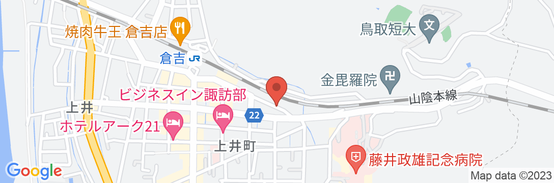 倉吉アーバンホテルの地図