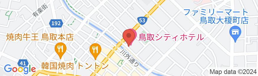 鳥取シティホテルの地図