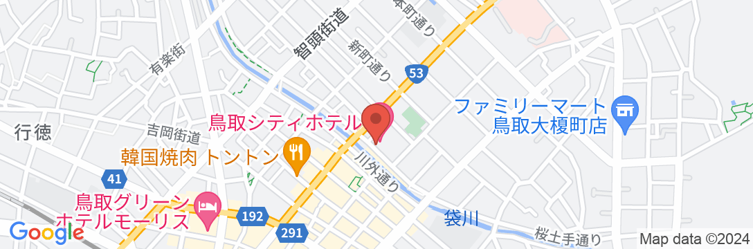 鳥取シティホテルの地図