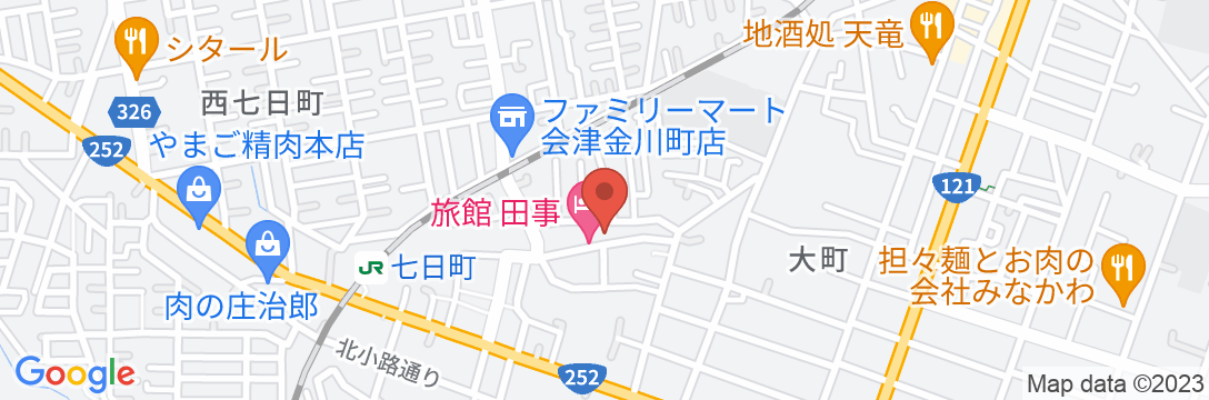 料理旅館 田事の地図