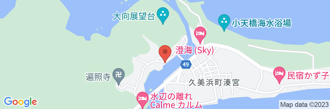 久美の浜温泉郷 民宿坂本屋の地図