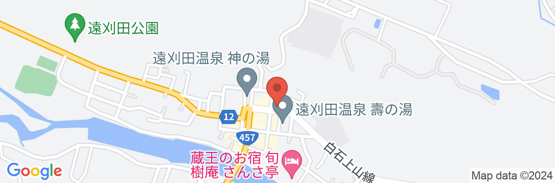 遠刈田温泉 たまや旅館の地図