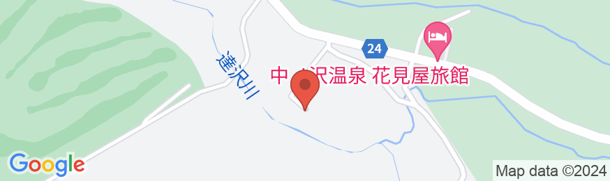 中ノ沢温泉 御宿 万葉亭の地図