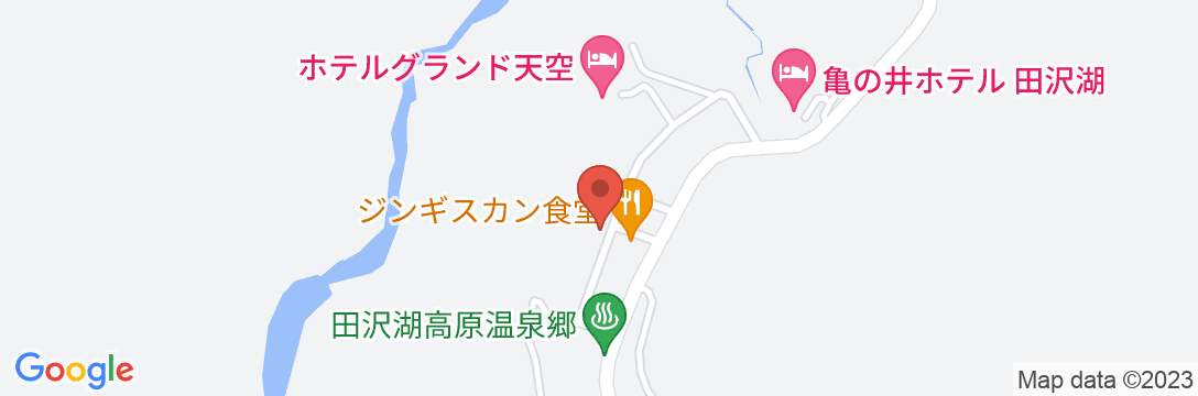 田沢湖高原温泉 ニュー岳水の地図
