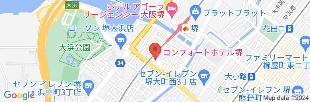 コンフォートホテル堺の地図