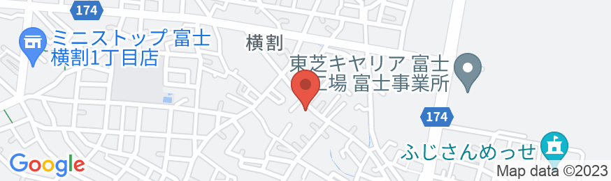 ビジネスホテル 新富士 東館の地図