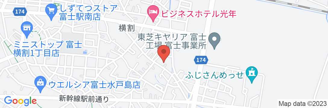 ビジネスホテル 新富士 タワー館の地図