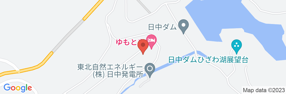 会津・日中温泉 ひめさゆりの宿 ゆもとやの地図