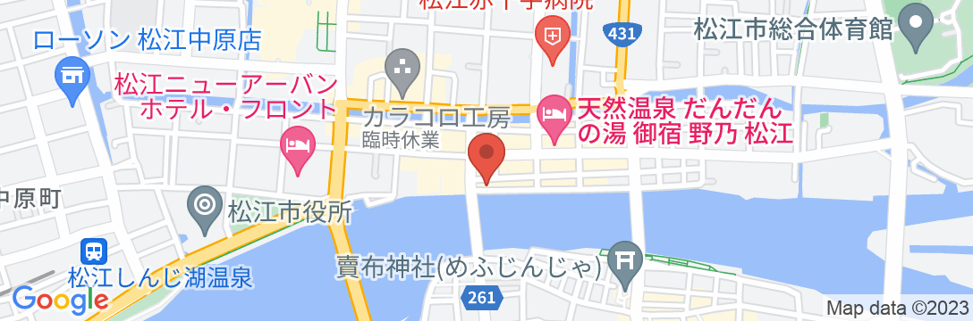 松江しんじ湖温泉 大橋館の地図