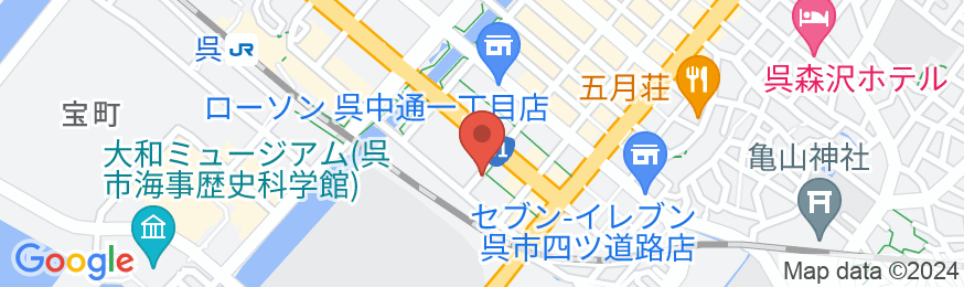 呉ファーストホテルの地図