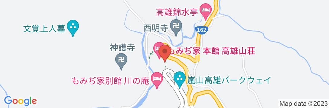 もみぢ家別館 川の庵の地図