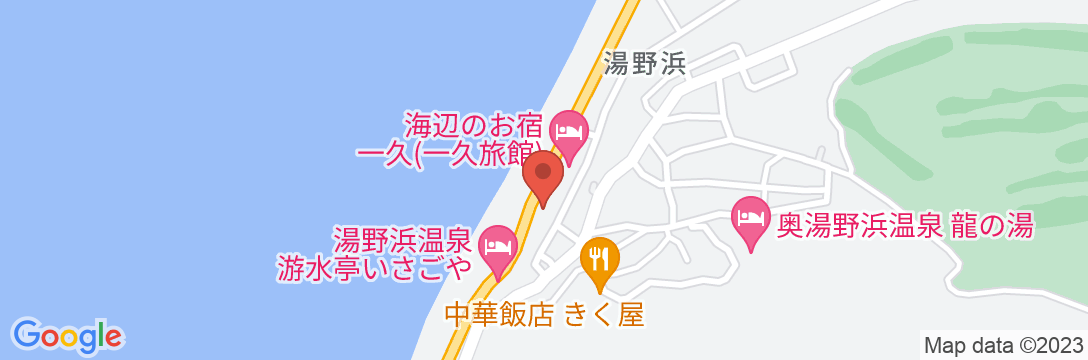 湯野浜温泉 福宝館 漁師の宿の地図