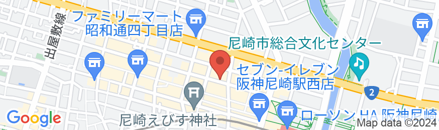 尼崎プラザホテル 阪神尼崎の地図