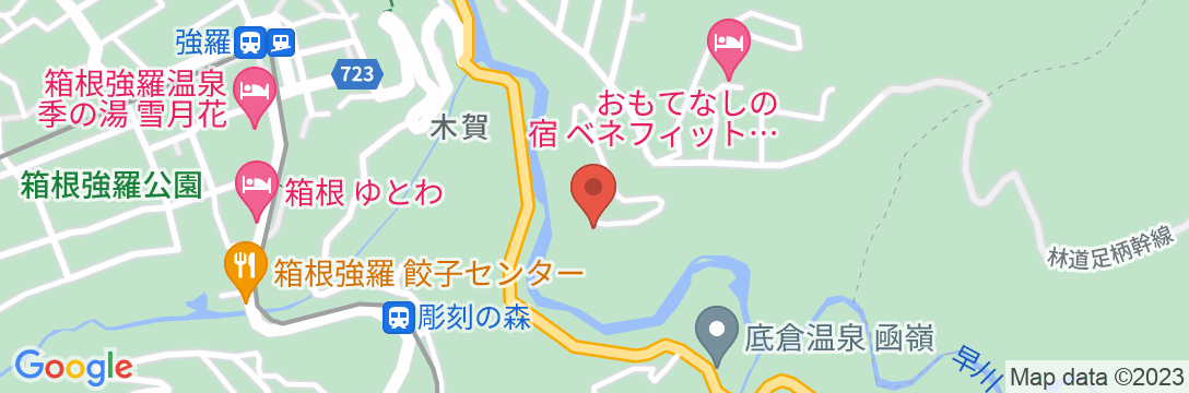 箱根 清寂苑の地図