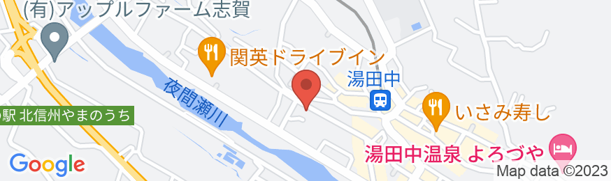 湯田中温泉 旅館 はくらの地図