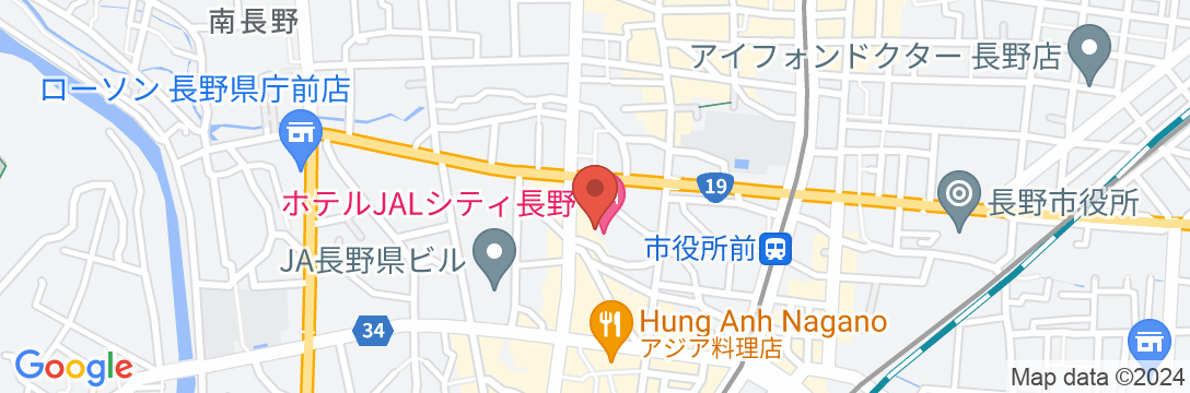 ホテルJALシティ長野の地図