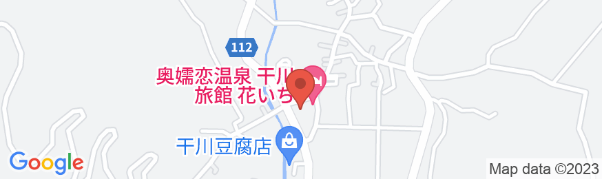 奥嬬恋温泉 花いち 干川旅館の地図