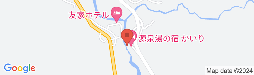 越後大湯温泉 源泉湯の宿 かいりの地図